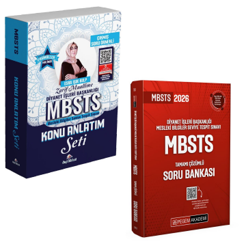 Dizgi Kitap 2026 Diyanet İşleri Başkanlığı Mesleki Bilgiler Seviye Tespit Sınavı MBSTS Çıkmış Soru Örnekli Fasiküller Halinde Konu Anlatım ve MBSTS Tamamı Çözümlü Soru Bankası Pegem Yayınları Seti