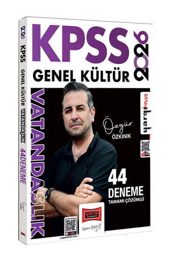 2026 KPSS Genel Kültür Tamamı Çözümlü Vatandaşlık 44 Deneme (Özgür Özkınık) Yargı Yayınları