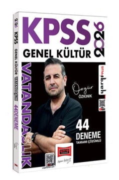 Yargı Yayınları 2026 KPSS Genel Kültür Tamamı Çözümlü Vatandaşlık 44 Deneme (Özgür Özkınık)