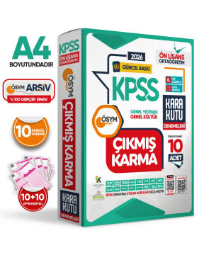 2026 KPSS Ön Lisans Genel Kültür Genel Yetenek ÖSYM Çıkmış Karma Karakutu 10lu Deneme D.Çözümlü İnformal Yayınları