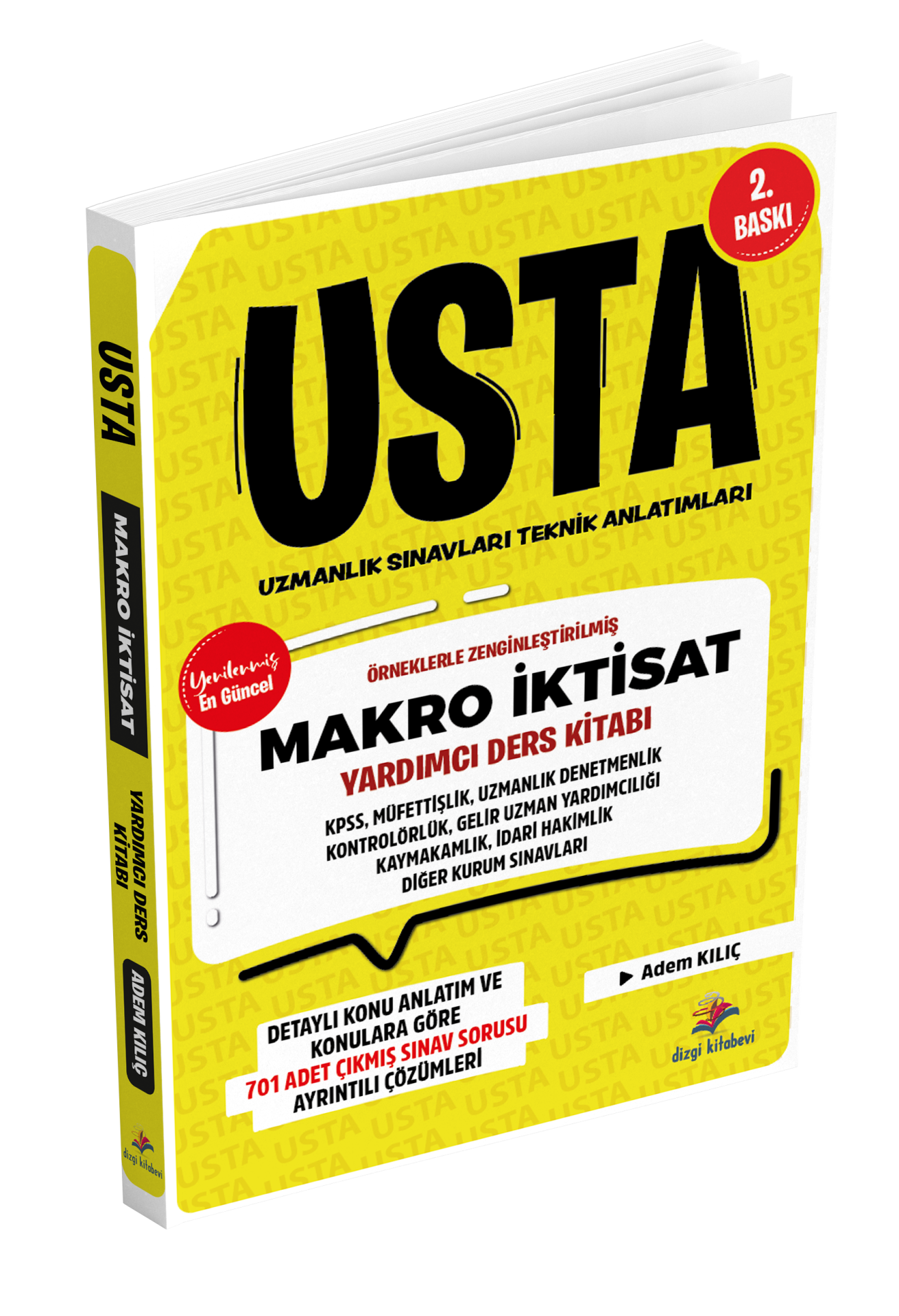 Dizgi Kitap 2026 Usta Makro İktisat Konu Anlatımı ve Konularına Göre Tasnif Edilmiş Tamamı Çözümlü Çıkmış Sınav Soruları 2. Baskı Adem Kılıç