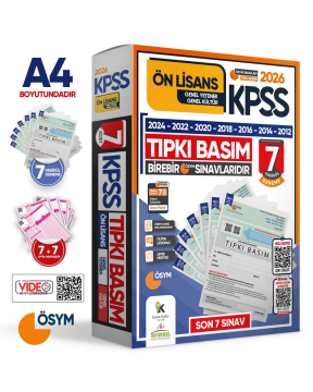 2026 KPSS Ön Lisans ÖSYM Çıkmış Soru Tıpkı Basım 7li Deneme Paketi Türkiye Geneli Dijital Çözümlü İnformal Yayınları