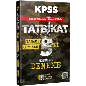 KPSS Genel Yetenek Genel Kültür Tatbikat Tamamı Çözümlü 5'li Modüler Deneme Eğit Akademi (İadesiz)