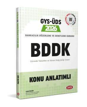 Bankacılık Düzenleme ve Denetleme Kurumu (BDDK) 2026 GYS-ÜDS Konu Anlatımlı Data Yayınları