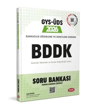 Data Yayınları 2026 GYS-ÜDS Bankacılık Düzenleme ve Denetleme Kurumu (BDDK) Soru Bankası (Tamamı Karekod Çözümlü)