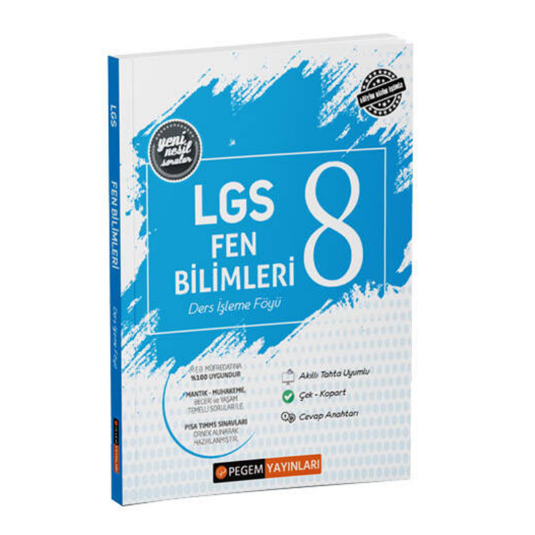 LGS Fen Bilimleri Ders İşleme Föyü Pegem Yayınları