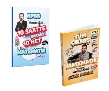 Dizgi Kitap 2026 KPSS Mertcan Güler ile Tamamı Video Anlatımlı 10 Saatte Garanti 10 Net Temel Matematik Kampı ve Tamamı Video Çözümlü Tüm Çıkmış Sorular Seti