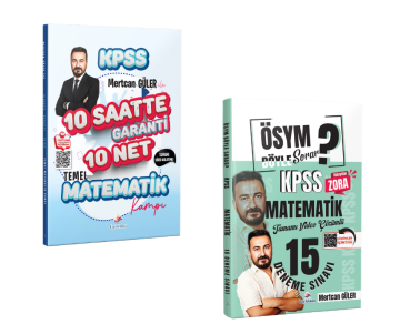 Dizgi Kitap 2026 KPSS Mertcan Güler ile Tamamı Video Anlatımlı 10 Saatte Garanti 10 Net Temel Matematik Kampı ve ÖSYM Böyle Sorar Matematik 15 Deneme Seti