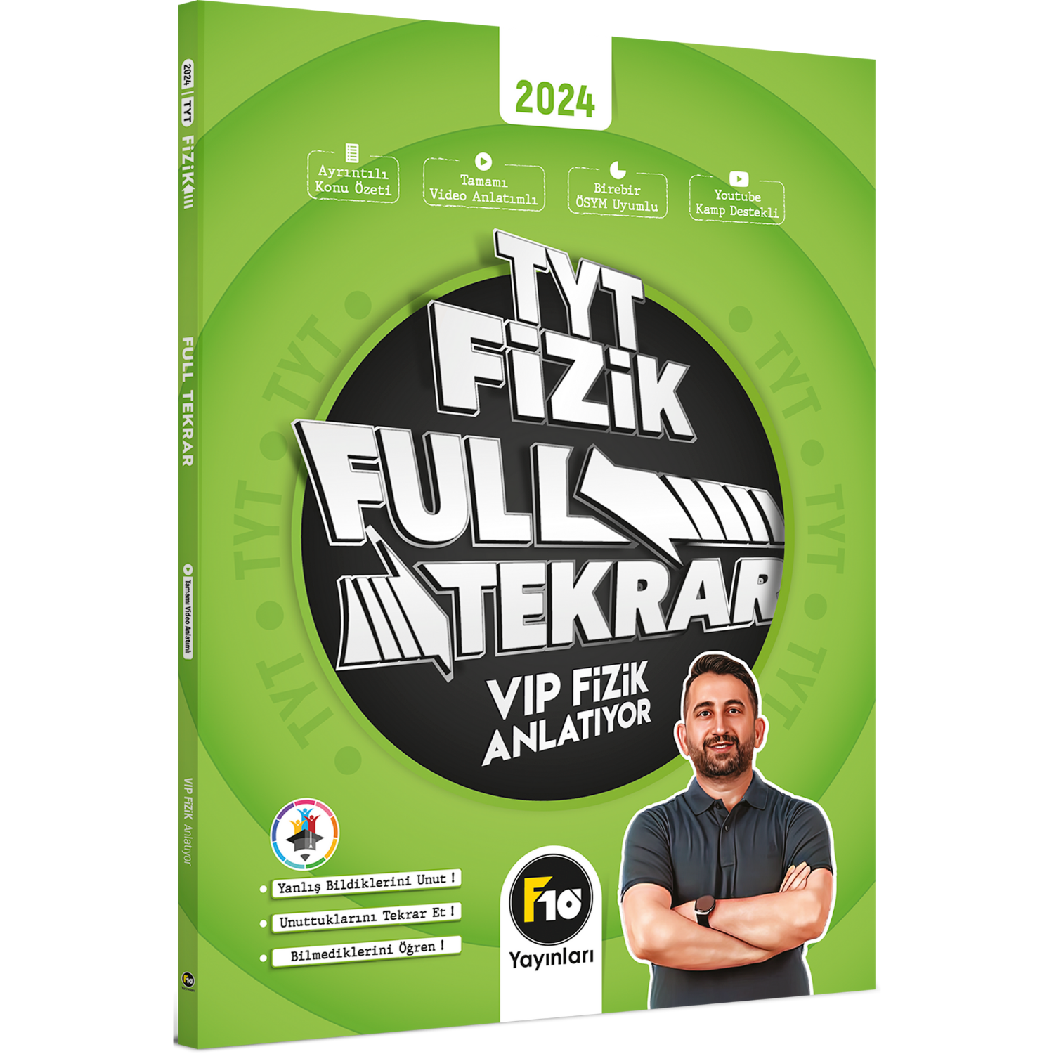 VİP Fizik TYT Fizik Full Tekrar Video Ders Kitabı F10 Yayınları