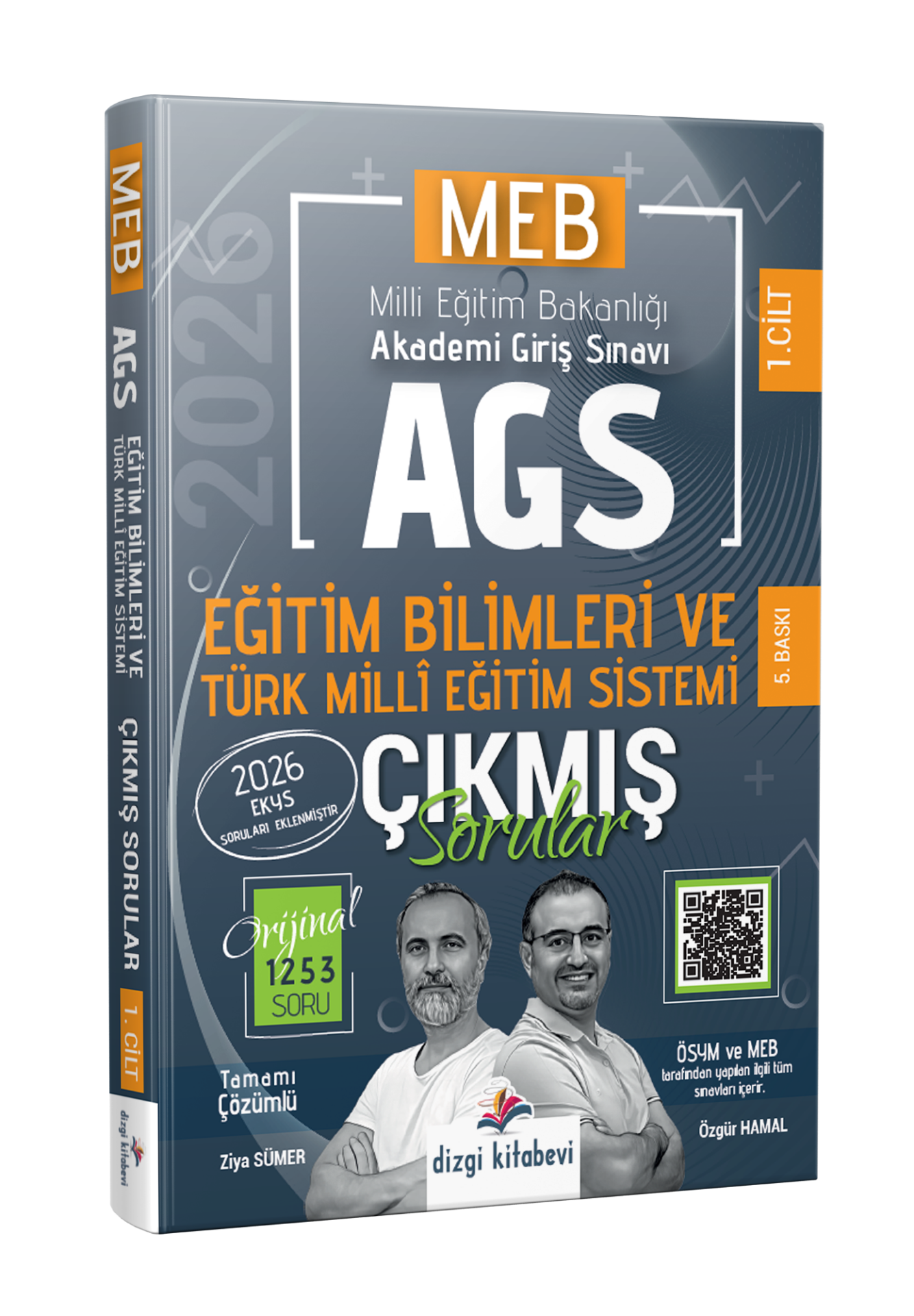 Dizgi Kitap 2026 MEB AGS Tamamı Video Çözümlü Eğitim Bilimleri ve Türk Milli Eğitim Sistemi Çıkmış Sorular 1. Cilt Ziya Sümer Özgür Hamal 5. Baskı