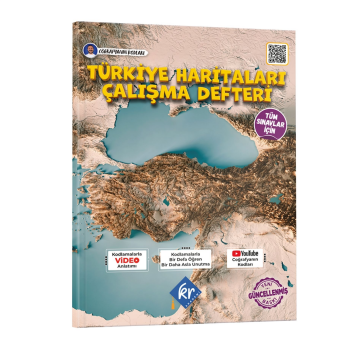 KR Akademi Coğrafyanın Kodları Türkiye Haritaları Çalışma Defteri (Tüm Sınavlar İçin)