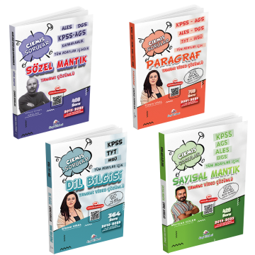 Dizgi Kitap KPSS TYT MSÜ Tüm Adaylar İçin Tamamı Video Çözümlü Sözel & Sayısal Mantık, Paragraf ve Dil Bilgisi Çıkmış Sorular Seti
