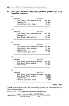 Dizgi Kitap Muhasebat KPSS A Sayıştay Tamamı Çözümlü Tüm Yıllar (2001-2024) Çıkmış Muhasebe Soruları
