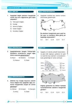 Dizgi Kitap 2026 MEB AGS Tamamı Video Çözümlü Türkiye Coğrafyası Çıkmış Sorular 2. Baskı Kazım Sayın