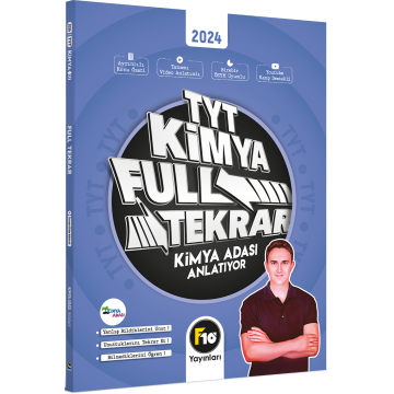F10 Yayınları / Kimya Adası TYT Kimya Full Tekrar Video Ders Kitabı
