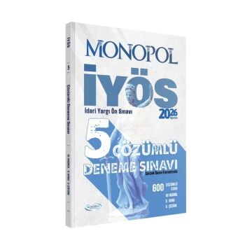 Monopol Yayınları 2026 İYÖS İdari Yargı Ön Sınavı Tamamı Çözümlü 5 Deneme