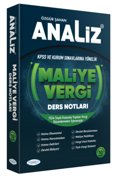 Analiz Maliye-Vergi Ders Notları 10. Baskı Monopol Yayınları