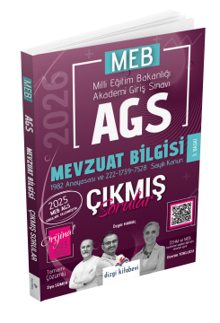 Dizgi Kitap 2026 MEB-AGS Tamamı Video Çözümlü Mevzuat Bilgisi Çıkmış Sorular 3. Baskı Ziya Sümer Özgür Hamal Devrim Toklucu