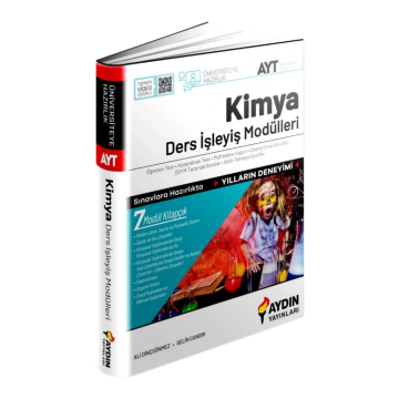 Aydın Yayınları Üniversiteye Hazırlık AYT Kimya Ders İşleyiş Modülleri