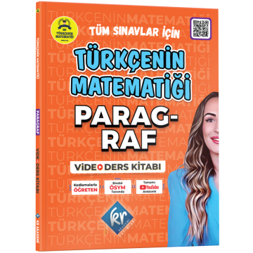 Gamze Hoca Türkçenin Matematiği Tüm Sınavlar İçin Paragraf Video Ders Kitabı KR Akademi Yayınları