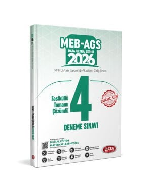 Meb-Ags Fasiküllü Tamamı Çözümlü 4 Deneme Sınavı Data Yayınları