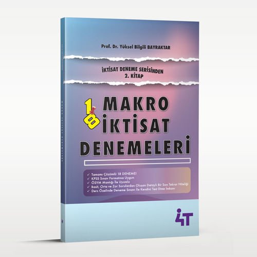 4T Yayınları KPSS A Grubu Makro İktisat Denemeleri 4T Yayınları