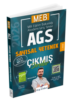 Dizgi Kitap 2026 MEB AGS Tamamı Video Çözümlü Sayısal Yetenek Çıkmış Sorular 2. Baskı Mertcan Güler