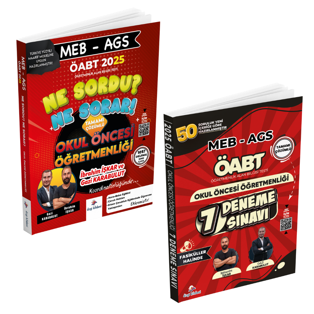 Dizgi Kitap Meb Ags Okul Öncesi Öğretmenliği Ne Sordu Ne Sorar Pdf Çözümlü Soru Bankası ve  Okul Öncesi Öğretmenliği  Pdf Çözümlü 7 Deneme Sınavı İbrahim İşkar Gazi Karabulut
