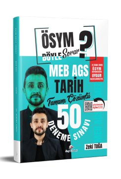 Dizgi Kitap ÖSYM Böyle Sorar 2026 MEB AGS Tarih Tamamı PDF Çözümlü 50 Deneme Sınavı Zeki Tuğa