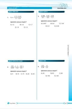 Dizgi Kitap 2026 MEB AGS Tamamı Video Çözümlü Sayısal Yetenek Çıkmış Sorular 2. Baskı Mertcan Güler