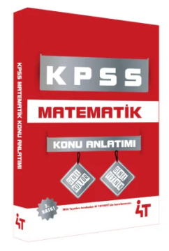 4T Yayınları KPSS Matematik Konu Anlatımı