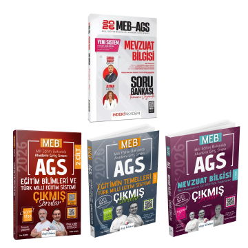 Dizgi Kitap 2026 MEB AGS Mevzuat Bilgisi Soru Bankası & Mevzuat Bilgisi Çıkmış Sorular & Eğitimin Temelleri Çıkmış Sorular & Eğitim Bilimleri ve Türk Milli Eğitim Sistemi Çıkmış Sorular  Seti