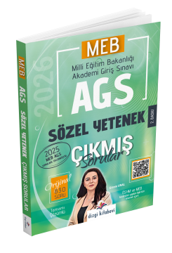Dizgi Kitap 2026 MEB AGS Tamamı Video Çözümlü Sözel Yetenek Çıkmış Sorular 2. Baskı Gizem Ural