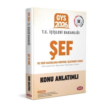 Data Yayınları 2026 T.C. İçişleri Bakanlığı Şef GYS Konu Anlatımlı