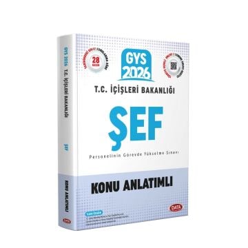 Data Yayınları 2026 T.C. İçişleri Bakanlığı Şef GYS Konu Anlatımlı
