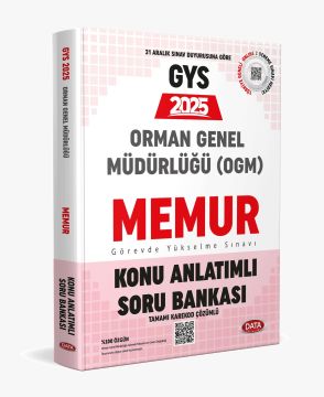 Data Yayınları 2025 GYS Orman Genel Müdürlüğü Memur Konu Anlatımlı Soru Bankası