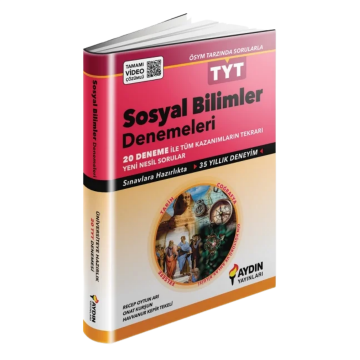 Aydın Yayınları TYT Sosyal Bilimler 20 Deneme Video Çözümlü