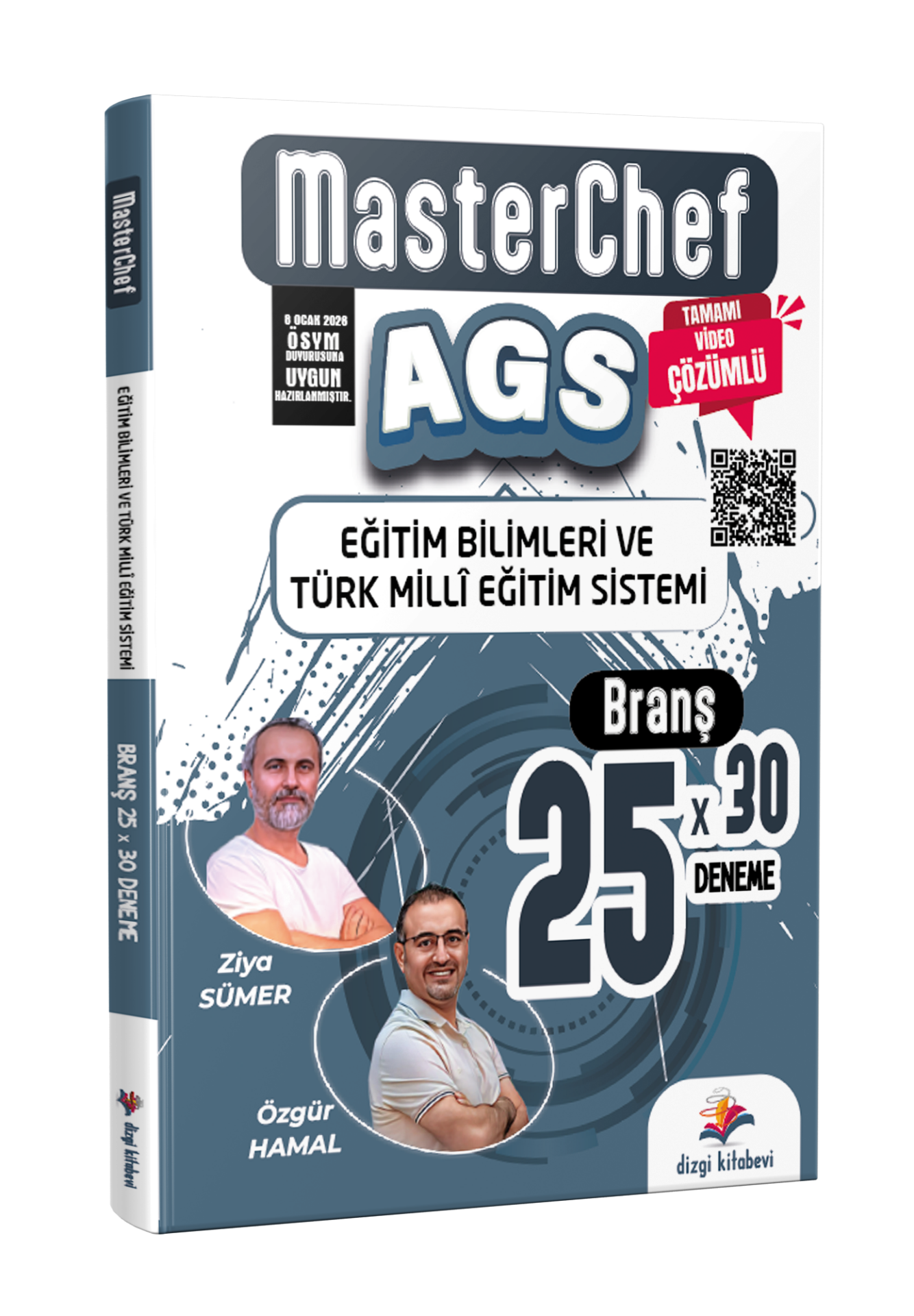 Dizgi Kitap 2026 MasterChef MEB AGS Eğitim Bilimleri ve Türk Milli Eğitim Sistemi Tamamı Video Çözümlü 25 Branş Deneme Ziya Sümer Özgür Hamal
