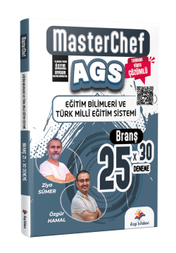 Dizgi Kitap 2026 MEB-AGS MasterChef Eğitim Bilimleri ve Türk Milli Eğitim Sistemi Tamamı Video Çözümlü 25 Branş Deneme Ziya Sümer Özgür Hamal