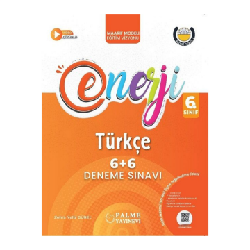 Palme Yayınları 6. Sınıf Türkçe Enerji 6+6 Deneme Sınavı