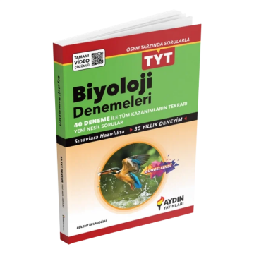 Aydın Yayınları TYT Biyoloji 40 Deneme Video Çözümlü
