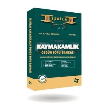 Teşkilat Kaymakamlık Özgün Soru Bankası 3.Baskı 4t Yayınları