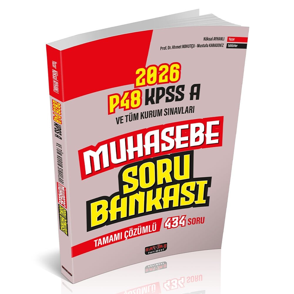 P48 KPSS A Grubu Muhasebe Soru Bankası Savaş Yayınları
