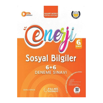Palme Yayınları 6. Sınıf Sosyal Bilgiler Enerji 6+6 Deneme Sınavı