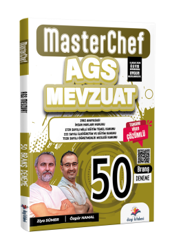 Dizgi Kitap 2026 MEB-AGS MasterChef Mevzuat Tamamı Video Çözümlü 50 Branş Deneme - Ziya Sümer Özgür Hamal﻿