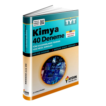 Aydın Yayınları TYT Kimya 40 Deneme Video Çözümlü