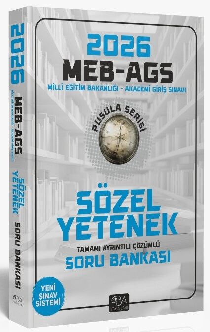 2026 MEB-AGS Sözel Yetenek Soru Bankası Çözümlü Pusula Serisi CBA Yayınları