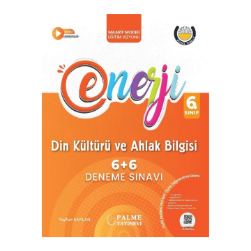 Palme Yayınları 6. Sınıf Enerji Din Kültürü Ve Ahlak Bilgisi  6+6 Deneme Sınavı