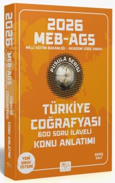 CBA Yayınları 2026 MEB-AGS Türkiye Coğrafyası Konu Anlatımı Pusula Serisi - Barış Salt