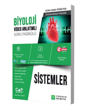 Çap Yayınları Üniversiteye Hazırlık Biyoloji Sistemler Soru Fasikülü